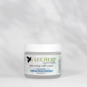 Fast Acting Unscented CBD Cream - 1000 mg - 2 oz